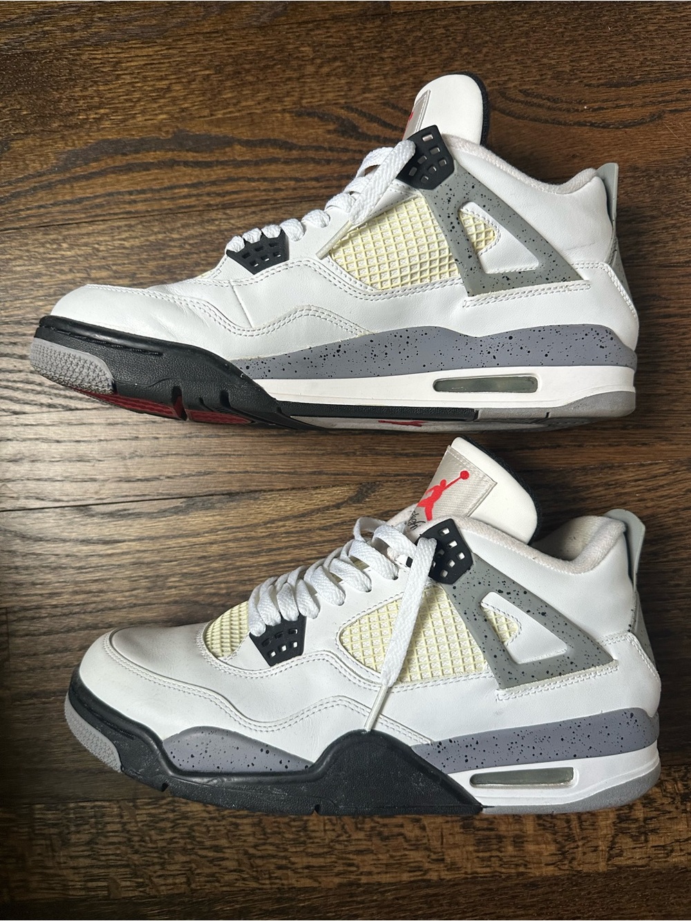 Air Jordan 4 Retro White Cement 2012 with Grey Accents. Mens 10.5
